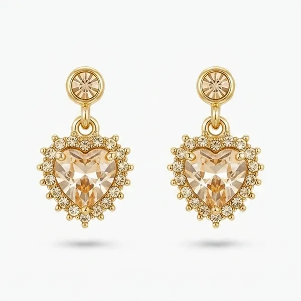 The99jewel_Gold_Plated_Austrian_Stone_Small_Dangler_Earrings_Gold
