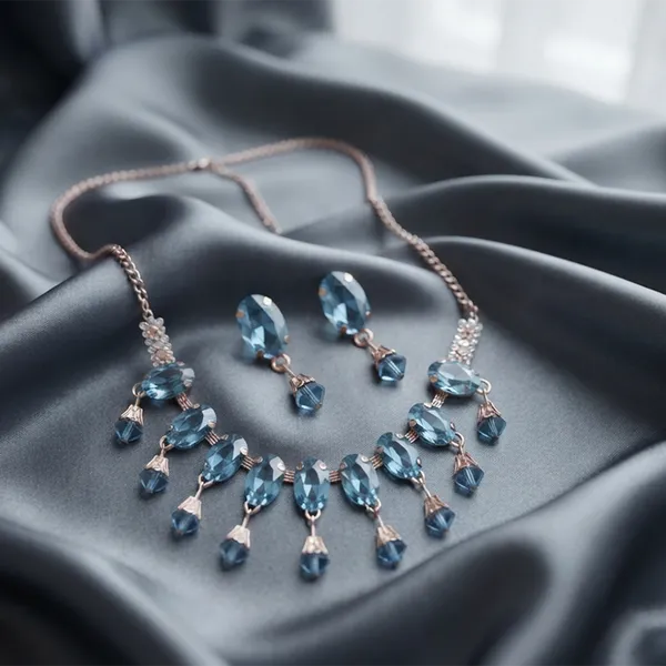 The99jewel_Exclusive_Rose_Gold_Plated_Crystal_Stone_Celebration_Necklace_Set_Light_Blue