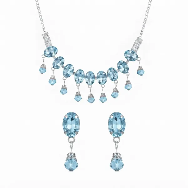 The99jewel_Elegant_Silver_Plated_Crystal_Stone_Necklace_Set_For_Women_Light_Blue