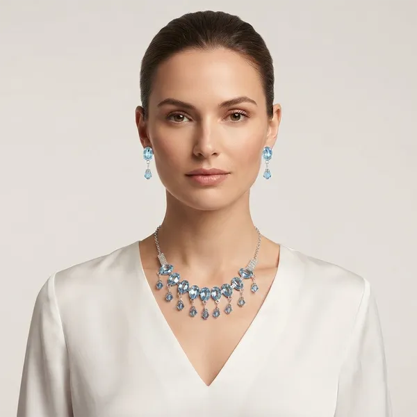 The99jewel_Elegant_Silver_Plated_Crystal_Stone_Necklace_Set_For_Women_Light_Blue