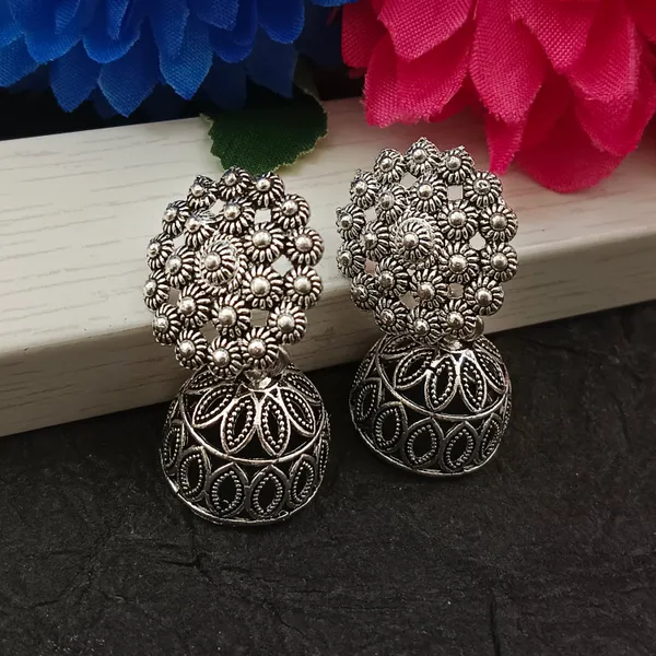 The99jewel_Oxidised_Plated_Trendy_Jhumki_Earrings_Oxidised