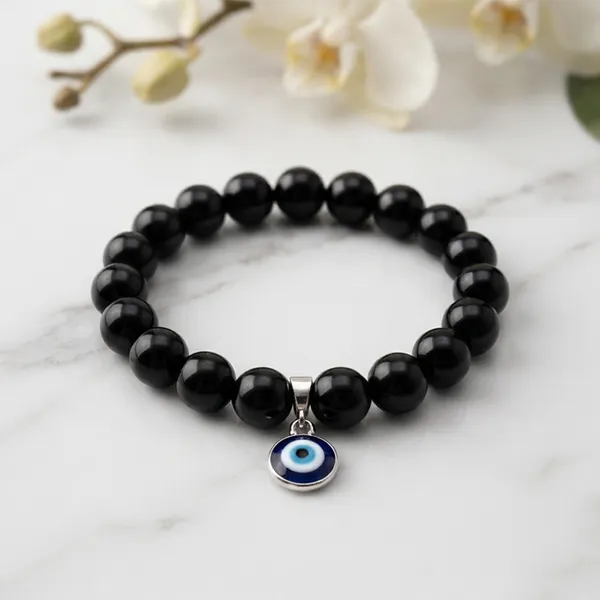 The99jewel_Trendy_Evil_Eye_Bracelet_For_Girls_Women_Black