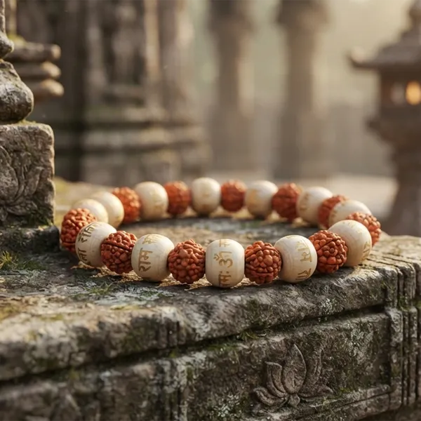 The99jewel_Handcrafted_Spiritual_Rudraksh_Beads_Bracelet_Brown