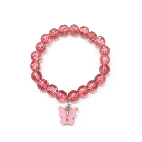 The99jewel_Handcrafted_Butterfly_Charm_Bracelet_For_Women_And_Gorls_Pink