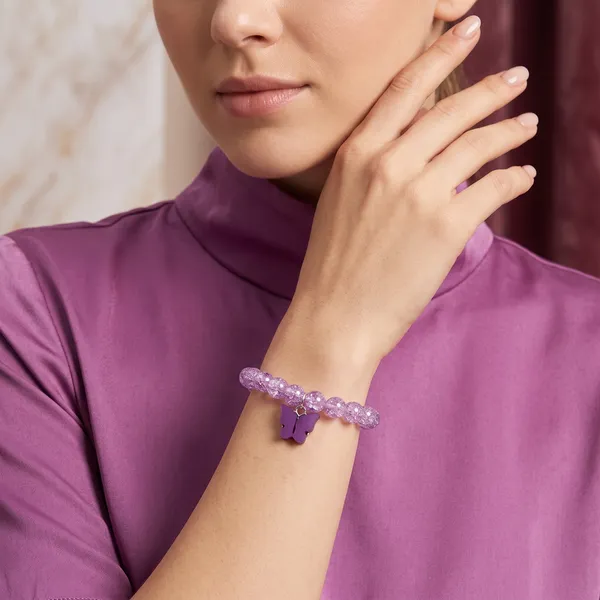 The99jewel_Handcrafted_Butterfly_Charm_Bracelet_For_Women_And_Gorls_Purple