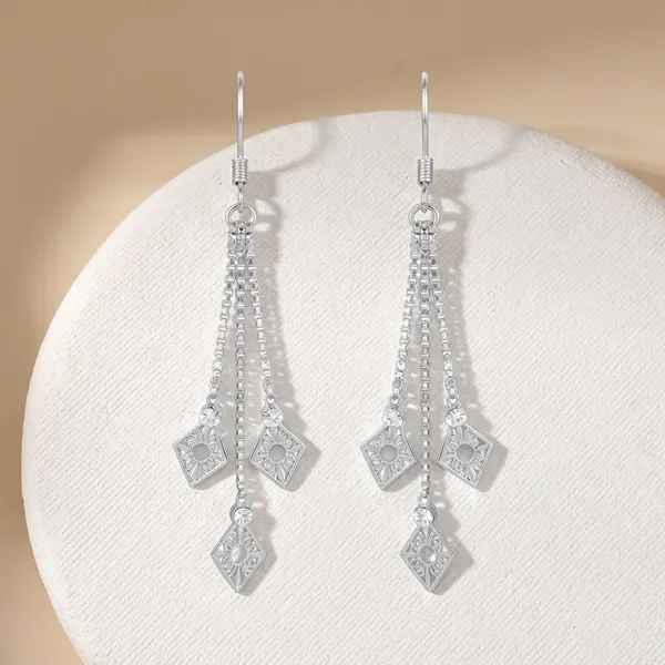 The99jewel_Elegant_Crystal_Stone_Dangler_Earrings_For_Women_Silver