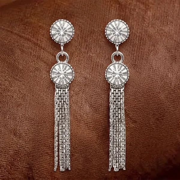 The99jewel_Elegant_Crystal_Stone_Dangler_Earrings_For_Women_Silver