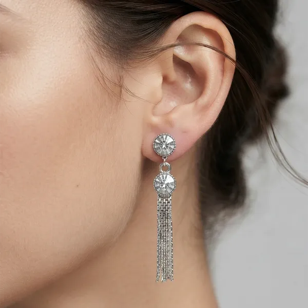 The99jewel_Elegant_Crystal_Stone_Dangler_Earrings_For_Women_Silver