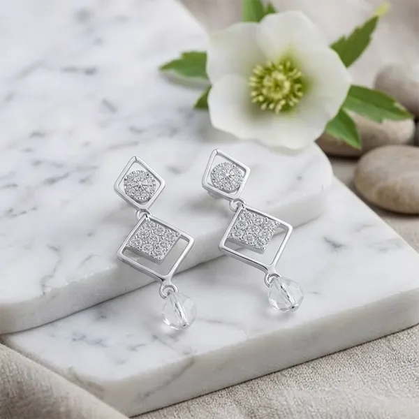 The99jewel_Elegant_Crystal_Stone_Dangler_Earrings_For_Women_Silver