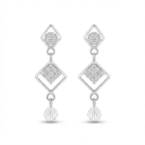 The99jewel_Elegant_Crystal_Stone_Dangler_Earrings_For_Women_Silver