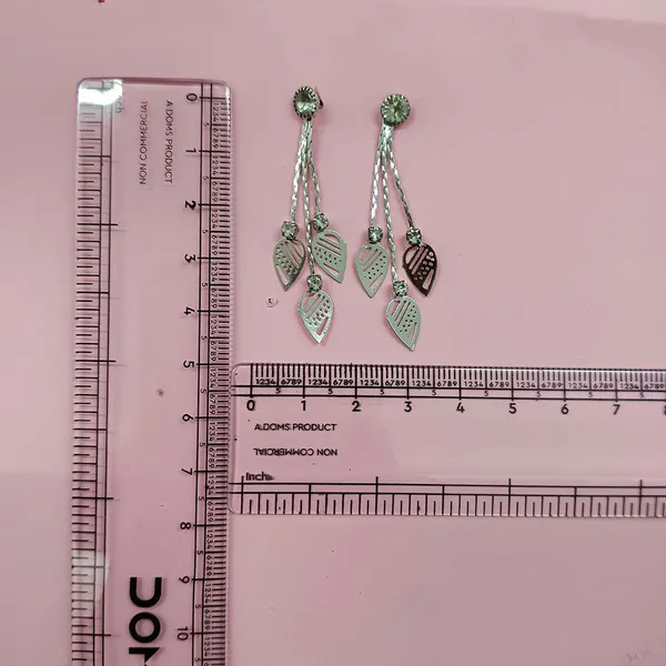 The99jewel_Designer_Crystal_Stone_Drop_Earrings_For_Women_Silver