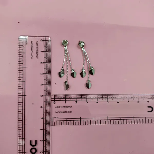 The99jewel_Designer_Crystal_Stone_Drop_Earrings_For_Women_Silver