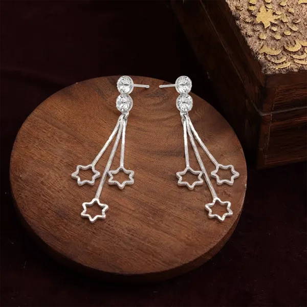 The99jewel_Designer_Crystal_Stone_Drop_Earrings_For_Women_Silver