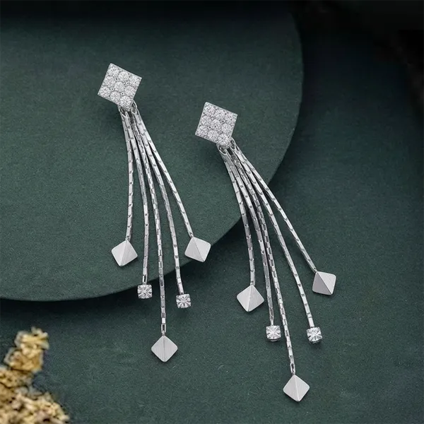 The99jewel_Sparkling_Crystal_Stone_Long_Earrings_Silver