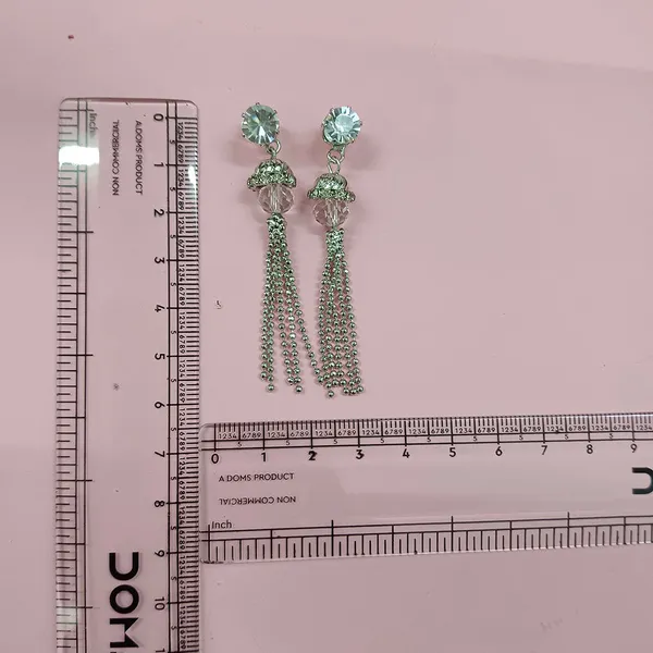 The99jewel_Sparkling_Crystal_Stone_Long_Earrings_Silver