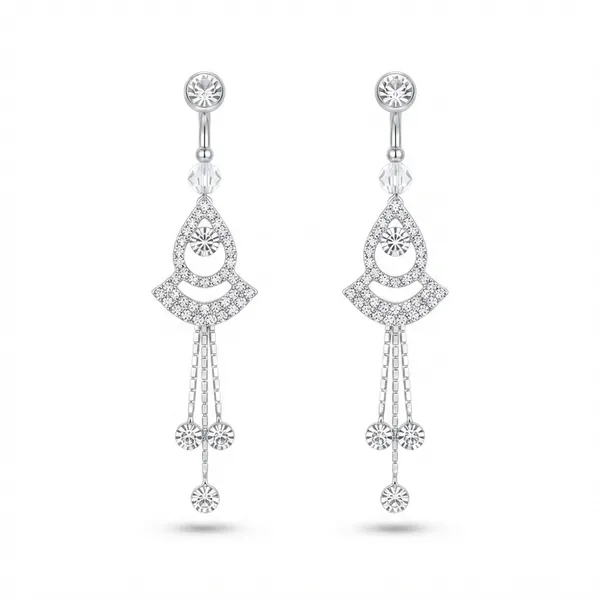The99jewel_Timeless_Crystal_Stone_Party_Wear_Earrings_Silver