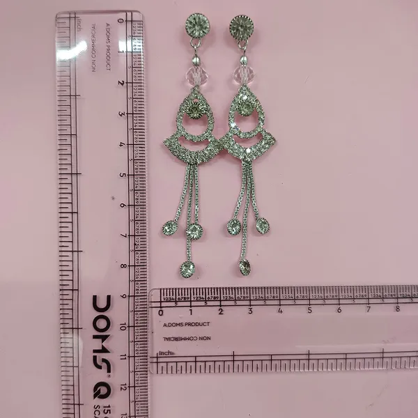 The99jewel_Timeless_Crystal_Stone_Party_Wear_Earrings_Silver