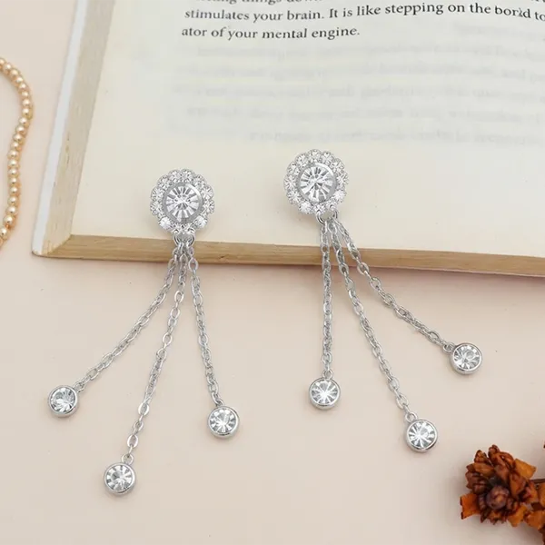 The99jewel_Timeless_Crystal_Stone_Party_Wear_Earrings_Silver