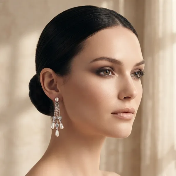 The99jewel_Timeless_Crystal_Stone_Party_Wear_Earrings_Silver