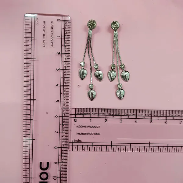 The99jewel_Timeless_Crystal_Stone_Party_Wear_Earrings_Silver