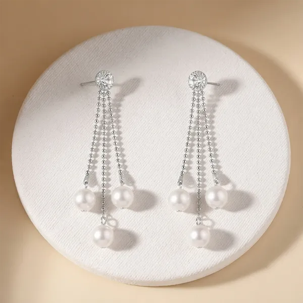 The99jewel_Trendsetter_Crystal_And_Pearl_Drop_Designer_Earrings_Silver