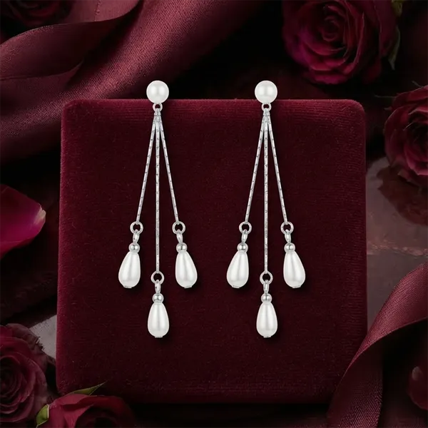 The99jewel_Trendsetter_Crystal_And_Pearl_Drop_Designer_Earrings_Silver