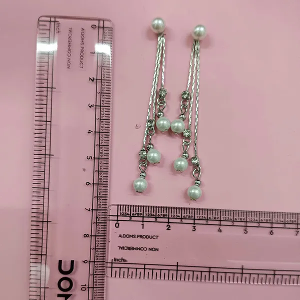 The99jewel_Trendsetter_Crystal_And_Pearl_Drop_Designer_Earrings_Silver