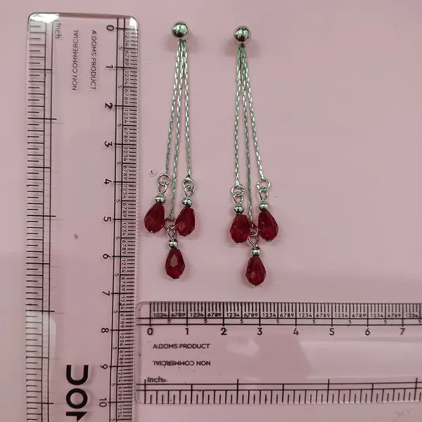 The99jewel_Designer_Crystal_Stone_Drop_Earrings_For_Women_Red