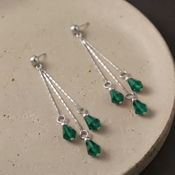 The99jewel_Designer_Crystal_Stone_Drop_Earrings_For_Women_Green