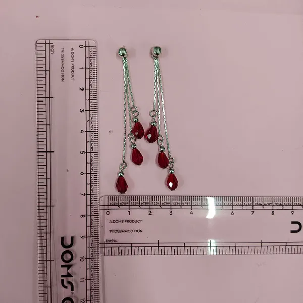 The99jewel_Designer_Crystal_Stone_Drop_Earrings_For_Women_Red