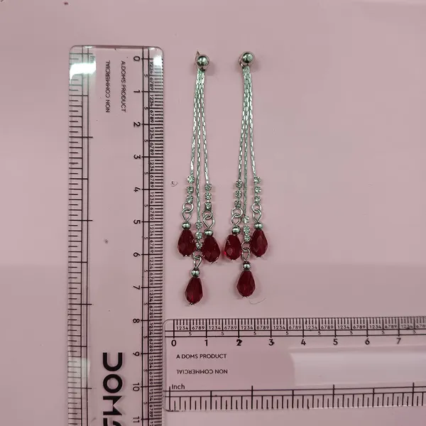 The99jewel_Designer_Crystal_Stone_Drop_Earrings_For_Women_Red