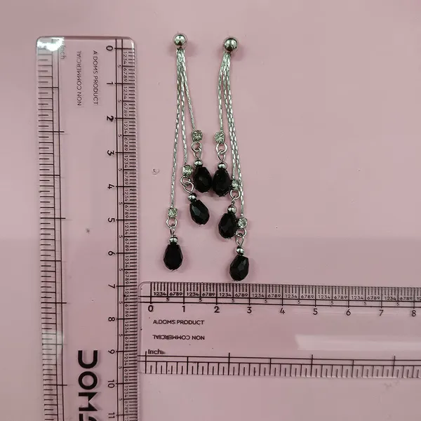 The99jewel_Designer_Crystal_Stone_Drop_Earrings_For_Women_Black