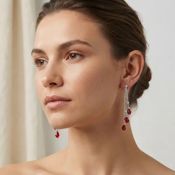 The99jewel_Designer_Crystal_Stone_Drop_Earrings_For_Women_Red