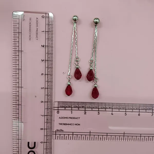 The99jewel_Designer_Crystal_Stone_Drop_Earrings_For_Women_Red
