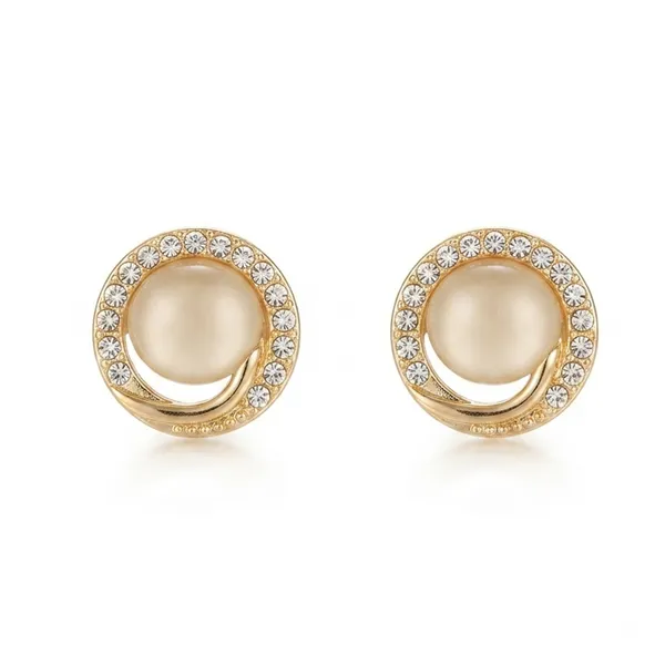 The99jewel_Exclusive_Gold_Plated_Crystal_Stone_Elegant_Earrings_Gold