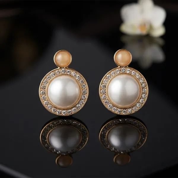 The99jewel_Exclusive_Gold_Plated_Crystal_Stone_Elegant_Earrings_Gold