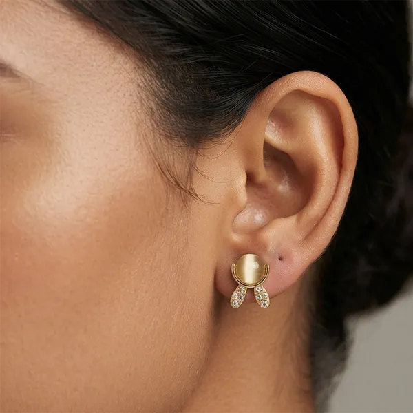 The99jewel_Exclusive_Gold_Plated_Crystal_Stone_Elegant_Earrings_Gold