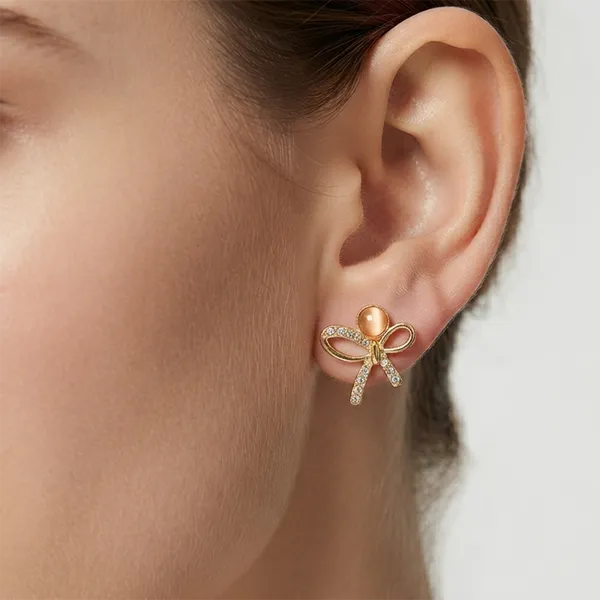 The99jewel_Exclusive_Gold_Plated_Crystal_Stone_Elegant_Earrings_Gold