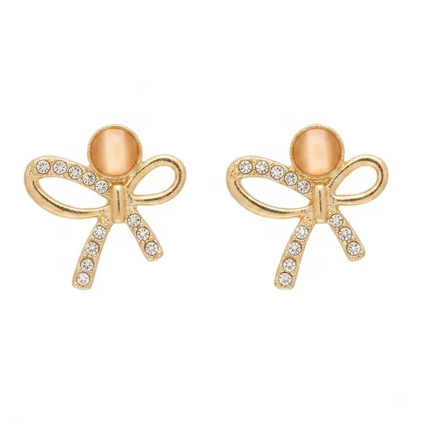 The99jewel_Exclusive_Gold_Plated_Crystal_Stone_Elegant_Earrings_Gold