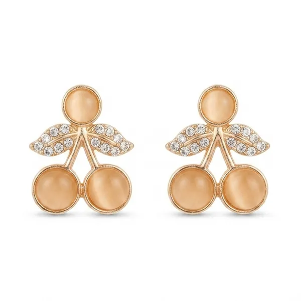 The99jewel_Exclusive_Gold_Plated_Crystal_Stone_Elegant_Earrings_Gold