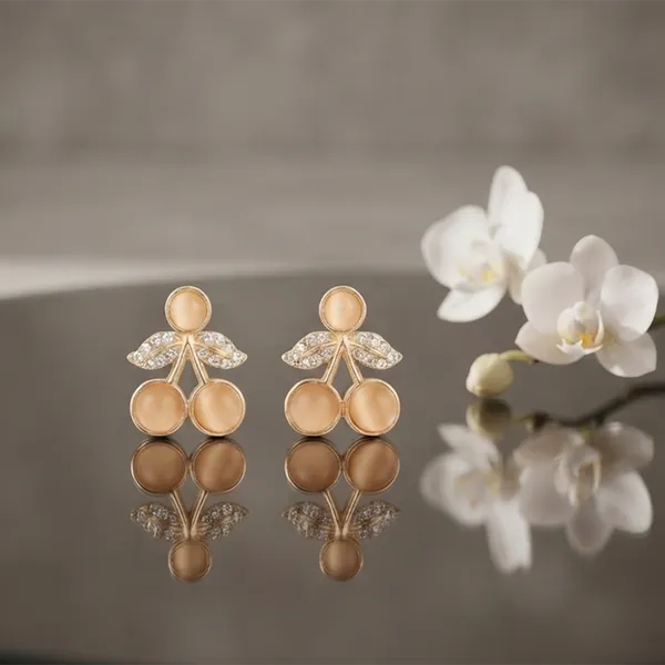 The99jewel_Exclusive_Gold_Plated_Crystal_Stone_Elegant_Earrings_Gold