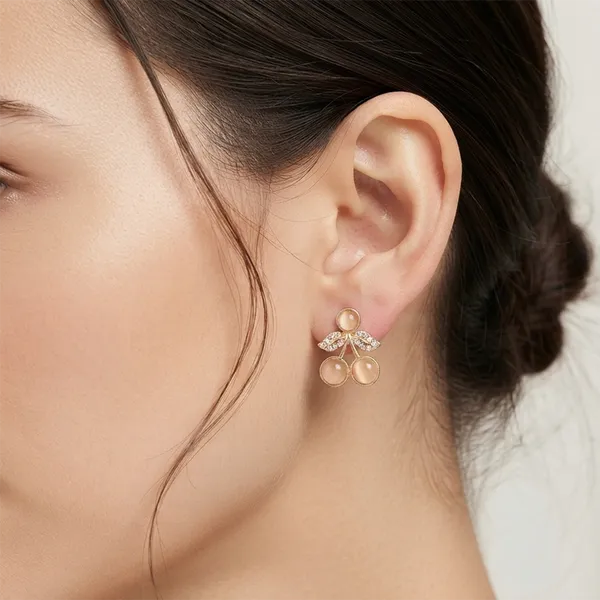 The99jewel_Exclusive_Gold_Plated_Crystal_Stone_Elegant_Earrings_Gold