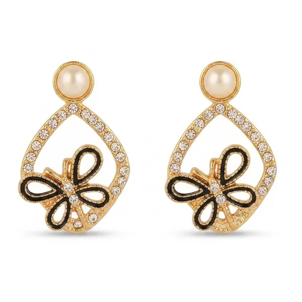 The99jewel_Exclusive_Gold_Plated_Crystal_Stone_Elegant_Earrings_Gold