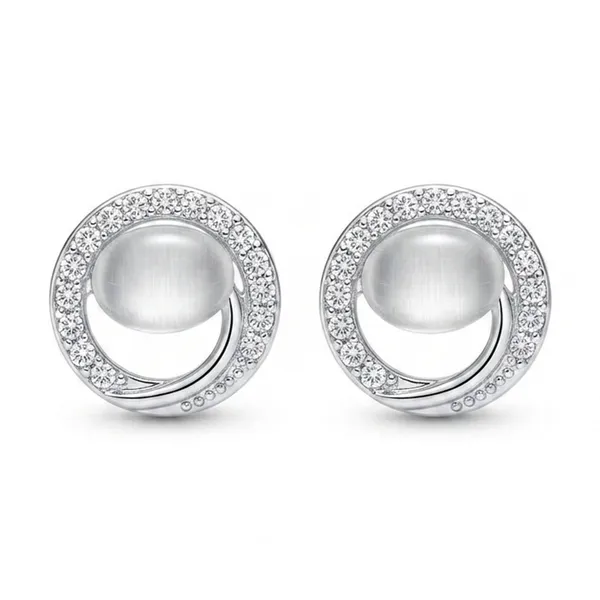 The99jewel_Premium_Silver_Plated_Crystal_Stone_Statement_Stud_Earrings_For_Women_Silver