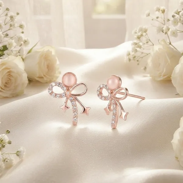 The99jewel_Stylish_Rose_Gold_Plated_Crystal_Stone_Office_Wear_Earrings_Rose_Gold