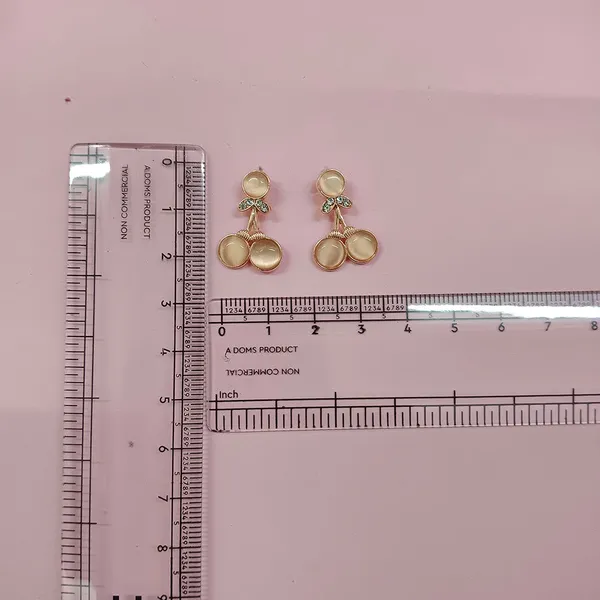 The99jewel_Stylish_Rose_Gold_Plated_Crystal_Stone_Office_Wear_Earrings_Rose_Gold