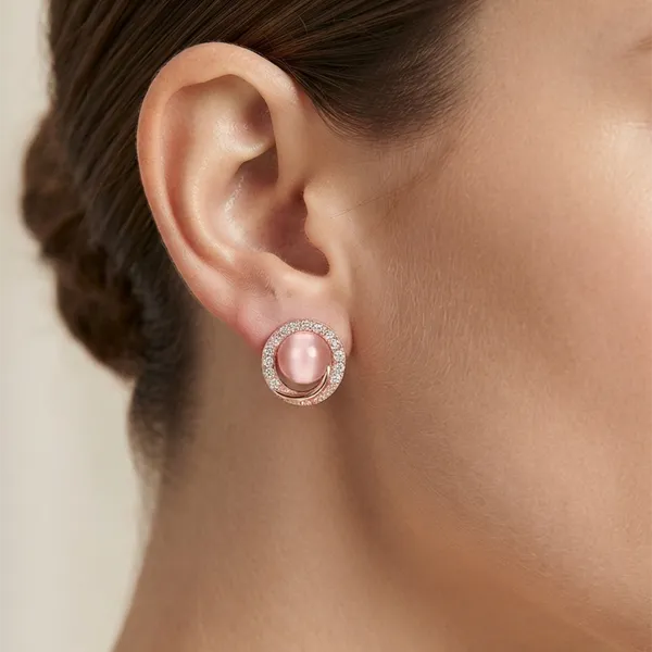 The99jewel_Stylish_Rose_Gold_Plated_Crystal_Stone_Office_Wear_Earrings_Rose_Gold