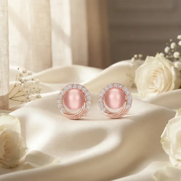 The99jewel_Stylish_Rose_Gold_Plated_Crystal_Stone_Office_Wear_Earrings_Rose_Gold