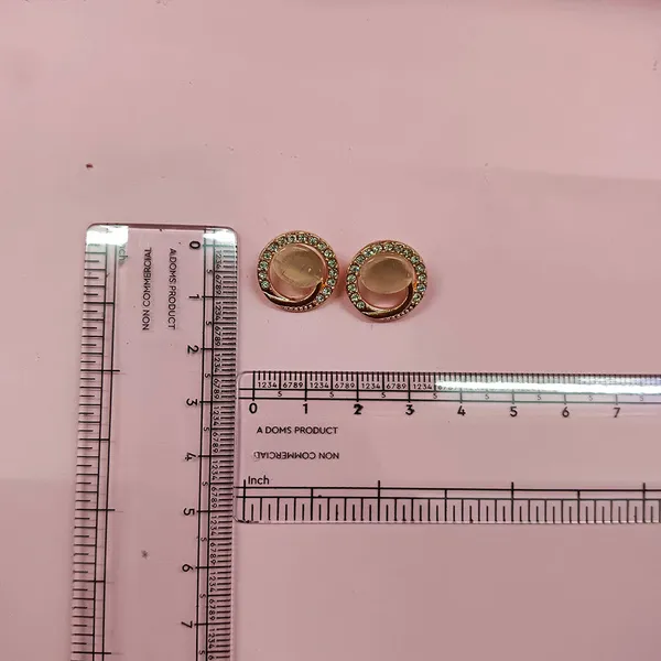 The99jewel_Stylish_Rose_Gold_Plated_Crystal_Stone_Office_Wear_Earrings_Rose_Gold