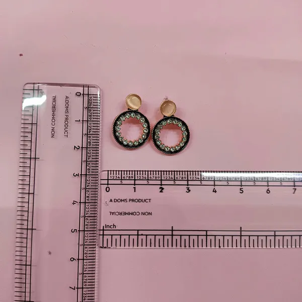 The99jewel_Stylish_Rose_Gold_Plated_Crystal_Stone_Office_Wear_Earrings_Rose_Gold